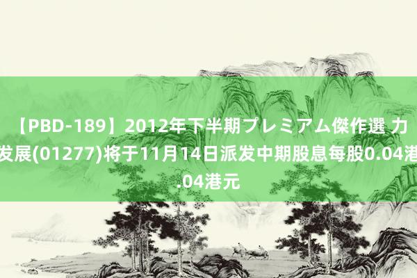 【PBD-189】2012年下半期プレミアム傑作選 力量发展(01277)将于11月14日派发中期股息每股0.04港元