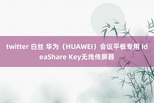 twitter 白丝 华为（HUAWEI）会议平板专用 IdeaShare Key无线传屏器